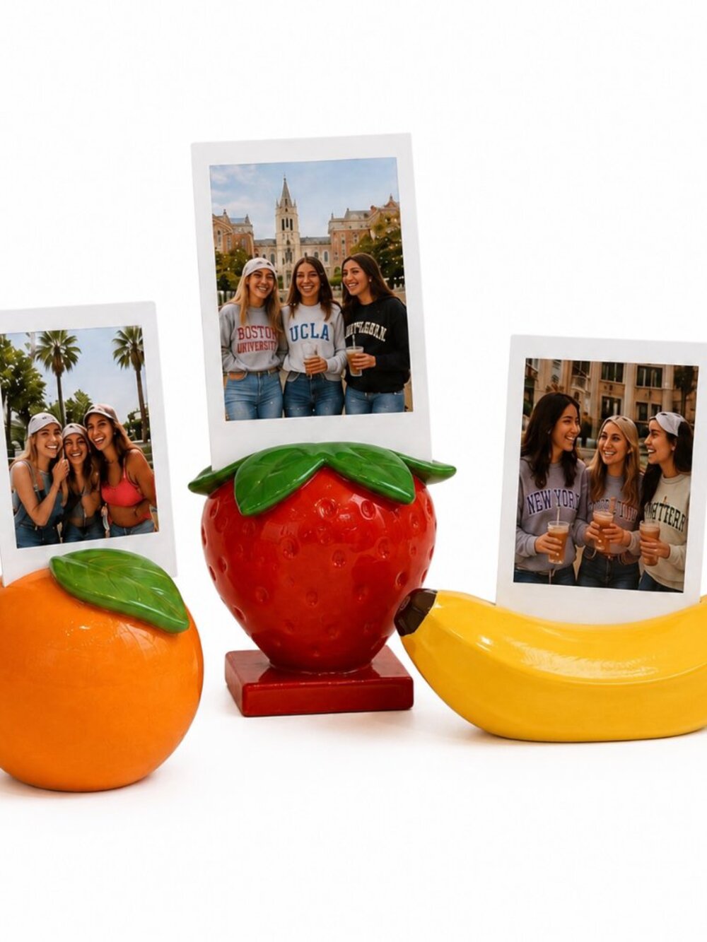 Figural Fruit 3-Piece Instant Photo Frame Set